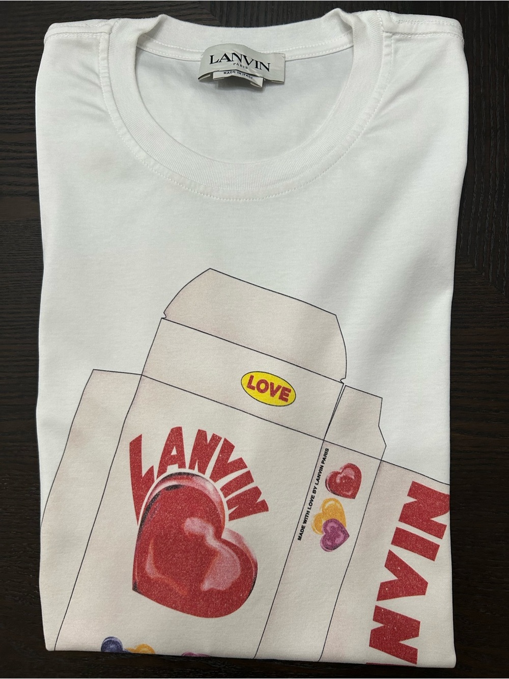 LANVIN EXCELLENT CONDITION ”(CANDY BOX) GRAPHIC PRINT 100% COTTON SIZE LARGE - Picture 12 of 12